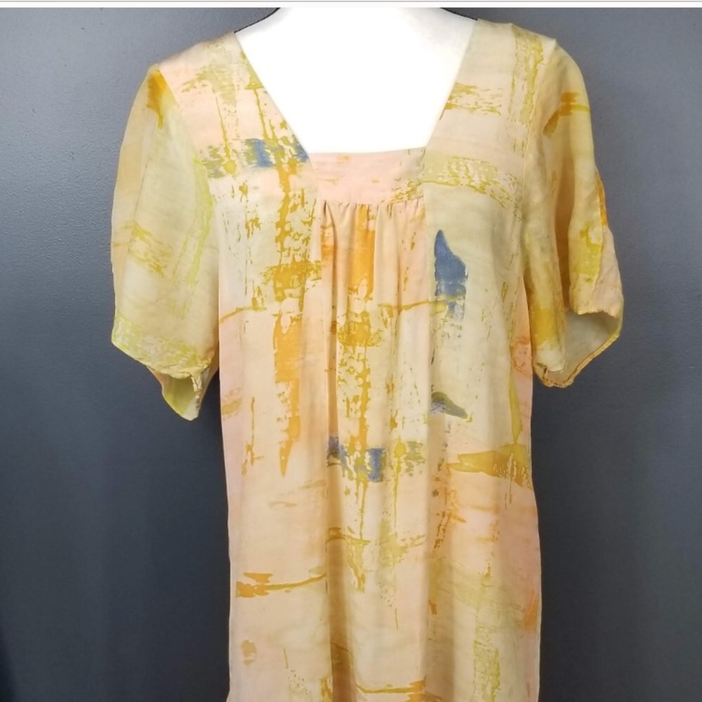 Anthropologie silk tunic blouse